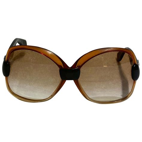 vintage ysl sunglasses brown|ysl sunglasses oversized.